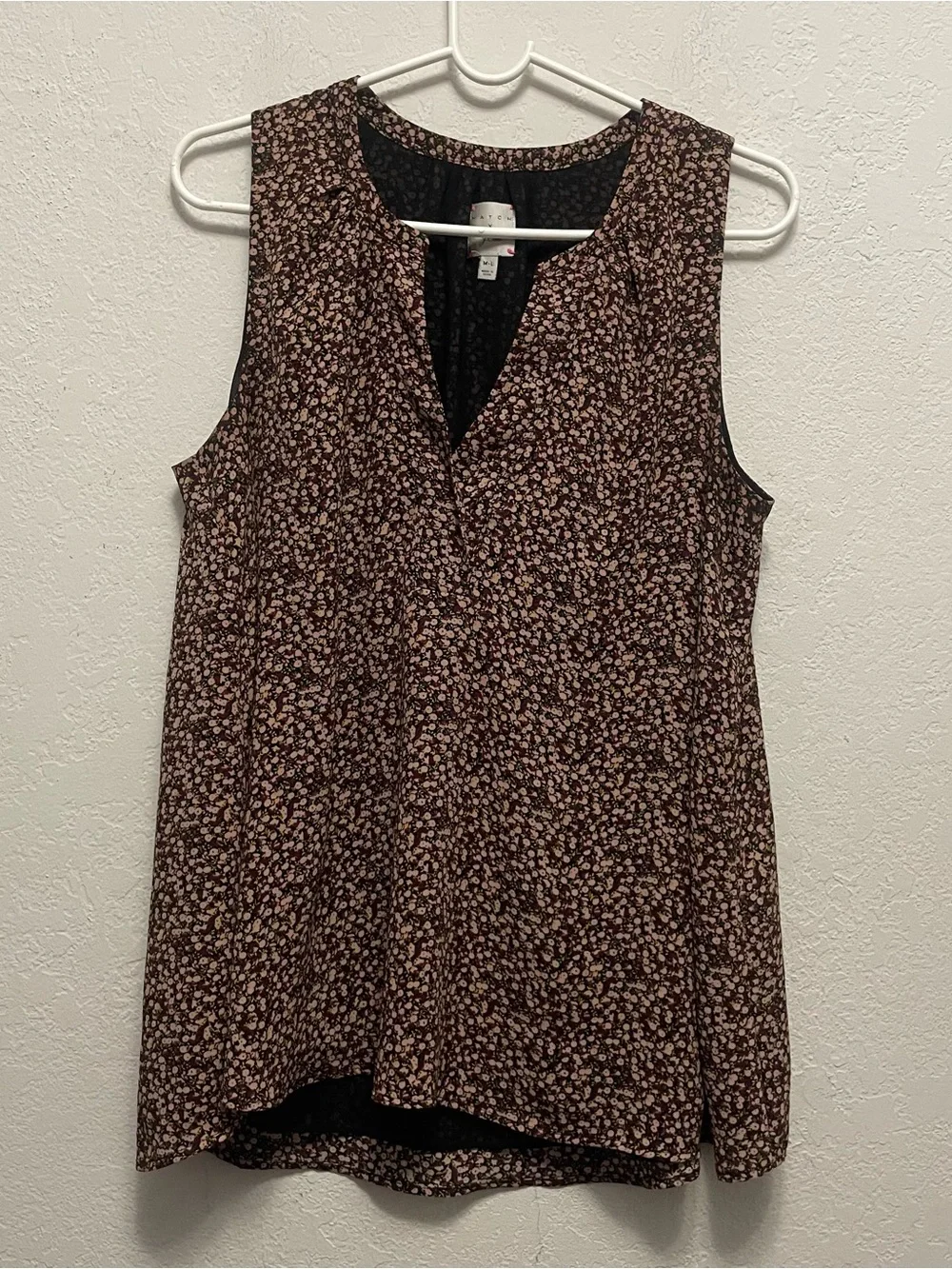 J. Crew x Hatch Maternity Floral Sleeveless Career Wear Party Top M/L
